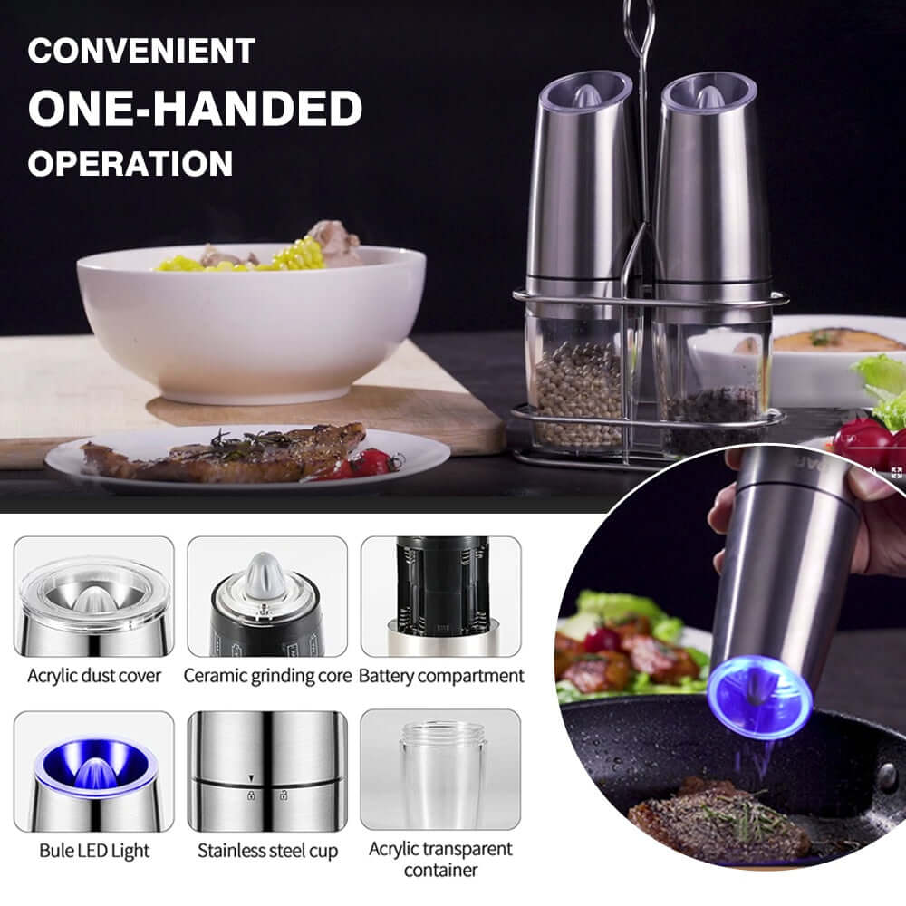 Daris Life Automatic Pepper Salt Grinder - Shop best Mops Sets with Bucket, Kitchen tools and more online | DarisLife