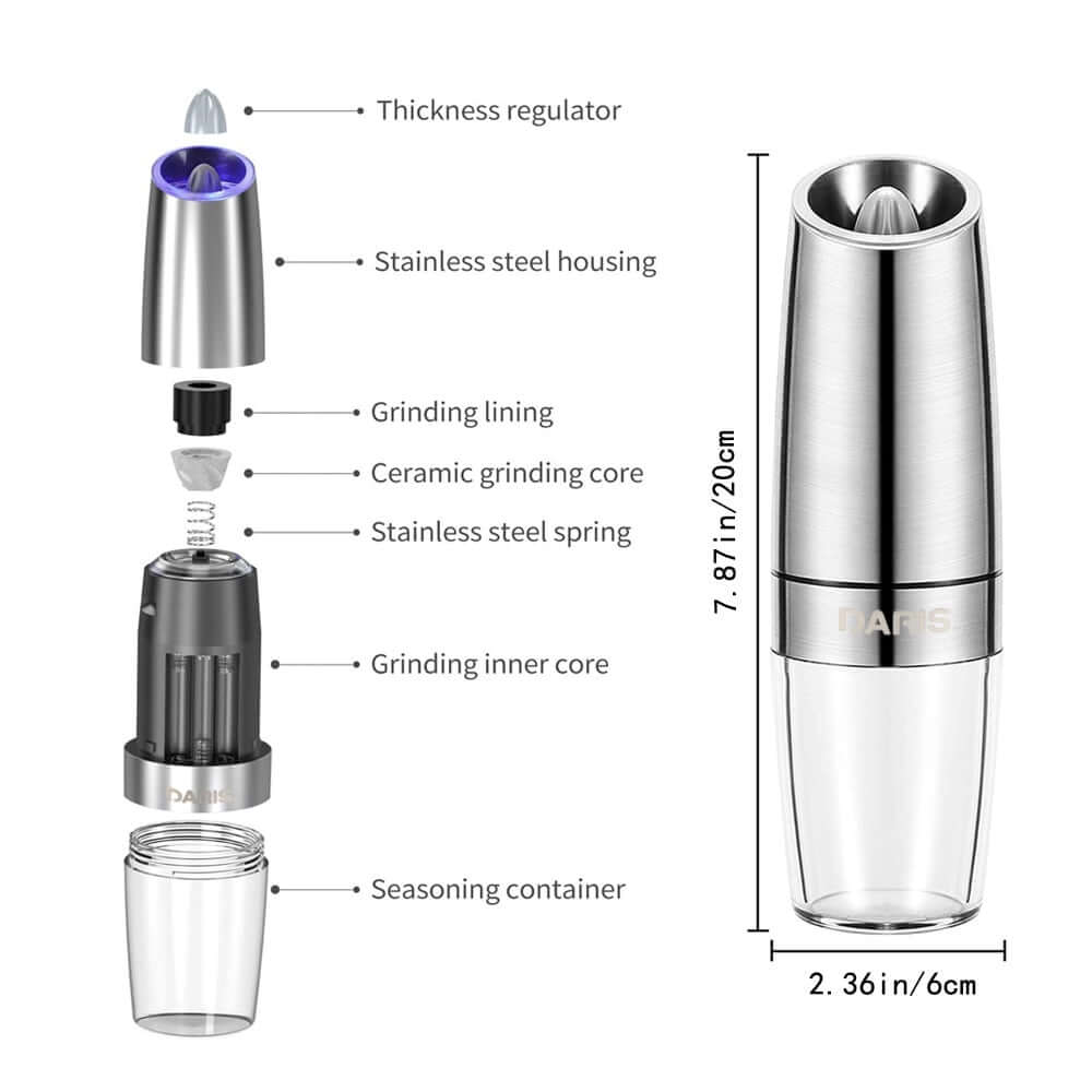 Daris Life Automatic Pepper Salt Grinder - Shop best Mops Sets with Bucket, Kitchen tools and more online | DarisLife