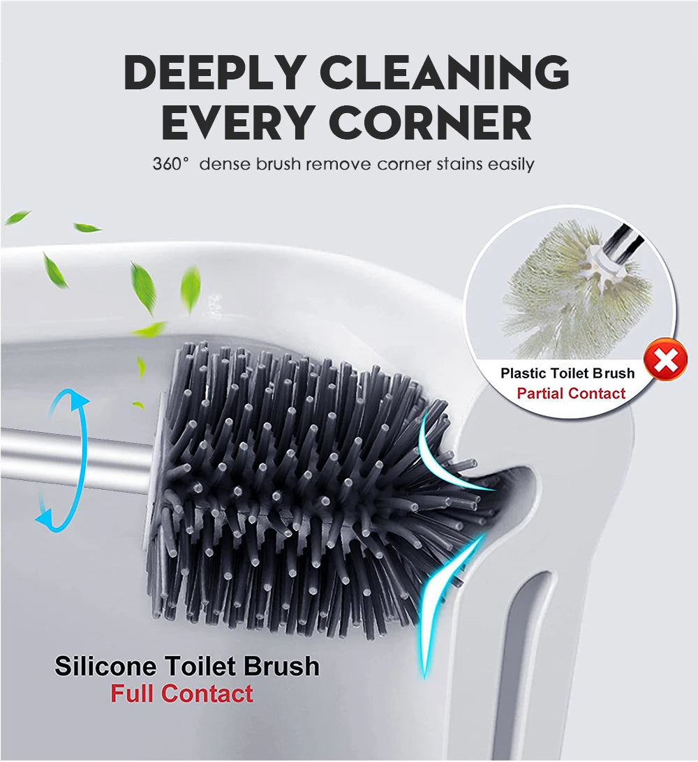 Silicone Toilet Brush | Toilet Brush Silicone | Daris Life