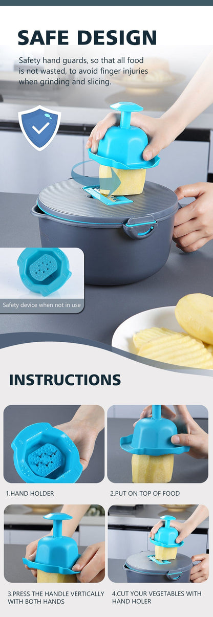 Daris Life Multifunctional Vegetable Cutter Drain Basket - Shop best Mops Sets with Bucket, Kitchen tools and more online | DarisLife