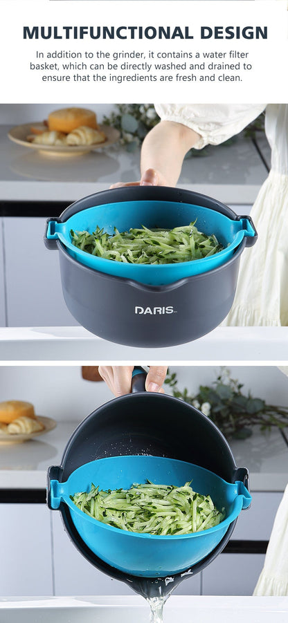 Daris Life Multifunctional Vegetable Cutter Drain Basket - Shop best Mops Sets with Bucket, Kitchen tools and more online | DarisLife