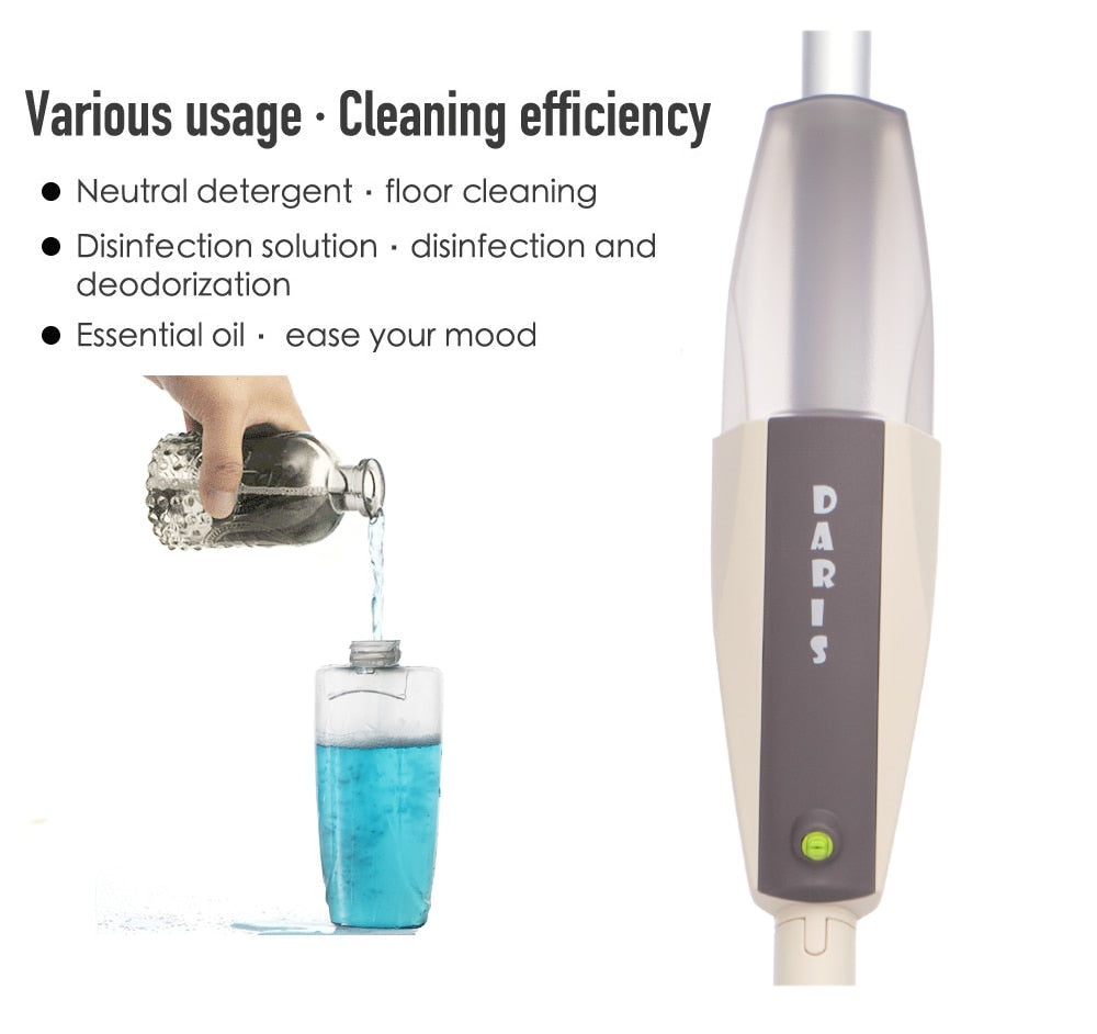 Glisten Spray Mop serpillière 2-en-1, Nettoyage tout usage