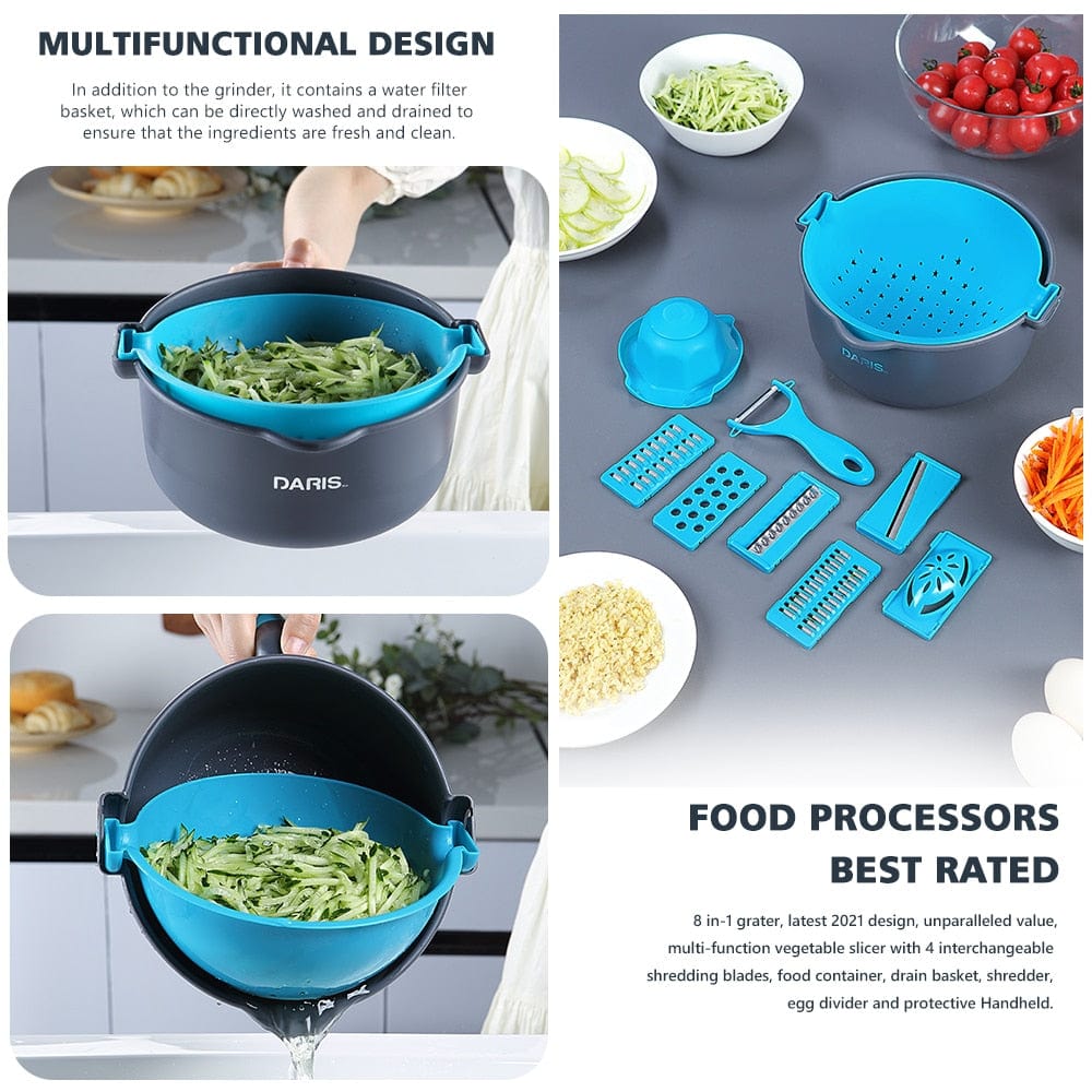 Multi purpose Vegetable Cutter With Lid And Drainer Basket - Temu